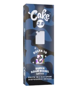 CAKE 2000mg Delta 10 THC Vape – Super Sour Diesel
