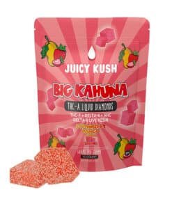 JUICY KUSH – 5000mg Live Resin CBD Gummies – Strawberry Mango