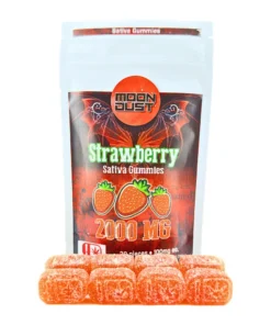 Moondust – 2000mg THC Gummies – Strawberry