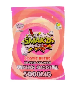 SMAK’D – 5000mg THC Gummies – Unicorn Smoothie