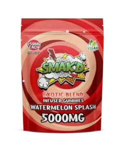 SMAK’D – 5000mg THC Gummies   – Watermelon Splash
