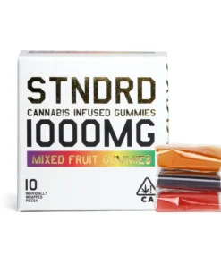 STNDRD – 1000mg Cannabis Infused Gummies – Mixed Fruit